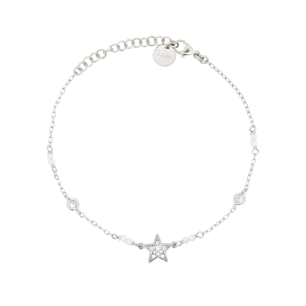 Gioielleria Cortese Ornella Bracciale in Argento con Stella e Zirconi €70.00