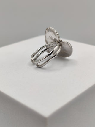 Anello smaltato artigianale con Zaffiro - CORTESE