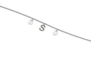 Bracciale personalizzato in Oro con lettere e perle ⭐ - Gioiello Personalizzabile - Gioielleria Cortese Ornella