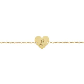 Bracciale personalizzato con incisione sul cuore - Oro ⭐ - Bracciale personalizzato - Gioielleria Cortese Ornella