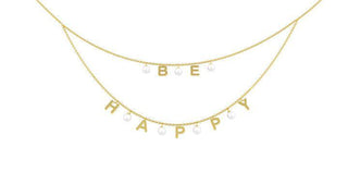 Collana personalizzata in oro con nome/messaggio e Perle ⭐ - Gioiello Personalizzabile - Gioielleria Cortese Ornella