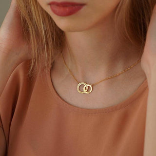 Collana personalizzata in oro con cerchi incisi ⭐ - Gioiello Personalizzabile - Gioielleria Cortese Ornella