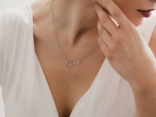 Collana personalizzata con nome elegante in corsivo - Gioiello Personalizzabile - Gioielleria Cortese Ornella